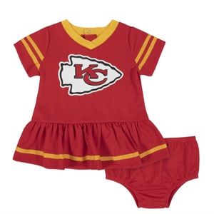 Kansas City Chiefs Baby Girl Cheerleader 2 Piece Set